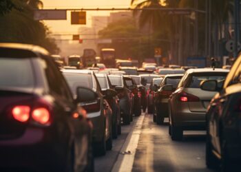 rijstrook in de file