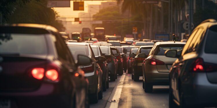 rijstrook in de file