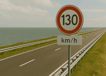 Afsluitdijk snelheidsbord