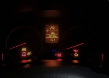 brandend motorlampje