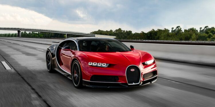 Bugatti Chiron snelheidsovertreding