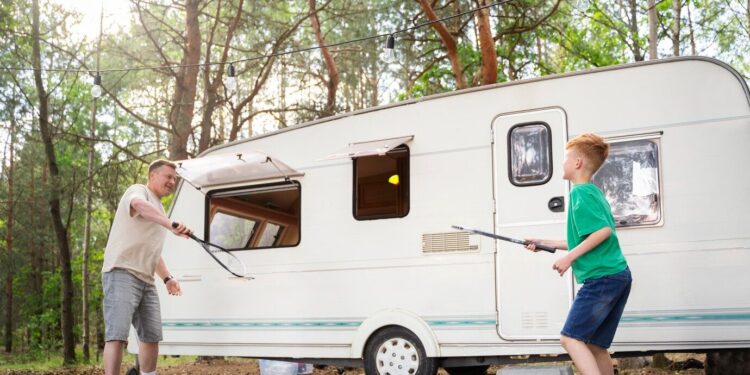 caravan parkeren regels