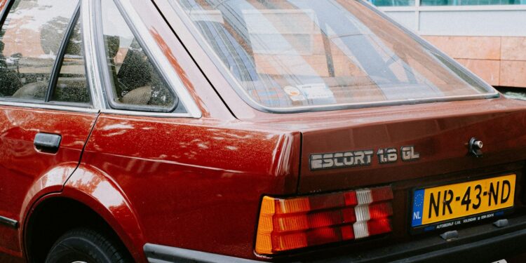 rijden met een losse kentekenplaat