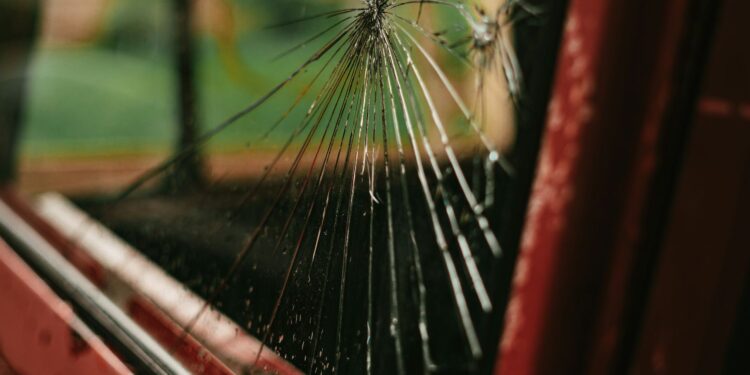 rijden met een barst in de voorruit