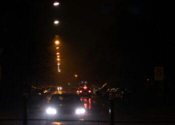 rijden met mistlampen