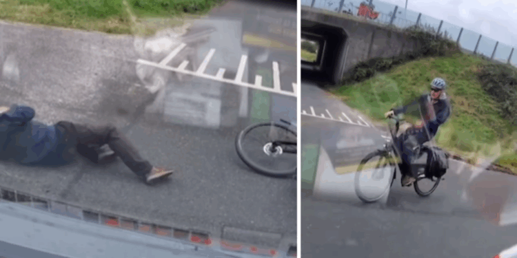 botsing tussen e-bike en busje